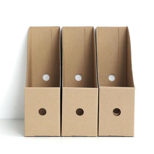 クラフト紙ファイル箱CMYKの表示を印刷するペーパー包装箱OEMのロゴ