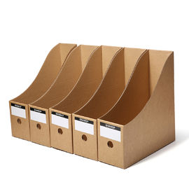 クラフト紙ファイル箱CMYKの表示を印刷するペーパー包装箱OEMのロゴ